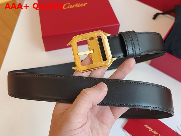 Cartier Belt Santos de Cartier Belt in Black Cowhide Replica