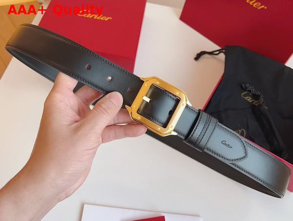 Cartier Belt Santos de Cartier Belt in Black Cowhide Replica