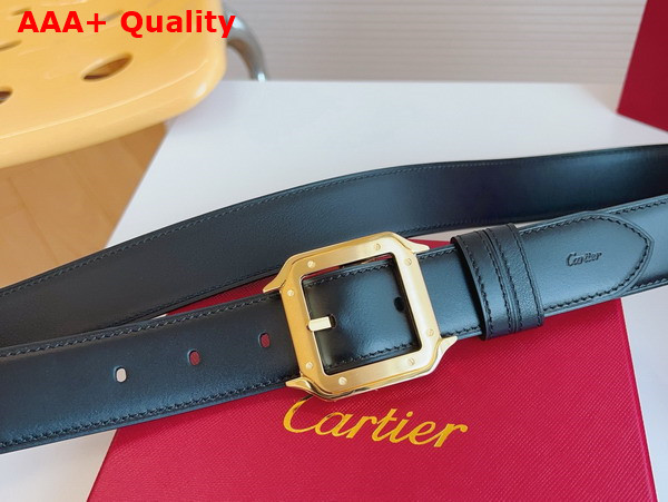 Cartier Belt Santos de Cartier Belt in Black Cowhide Replica