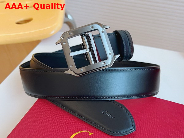 Cartier Belt Santos de Cartier Belt in Black Cowhide Replica