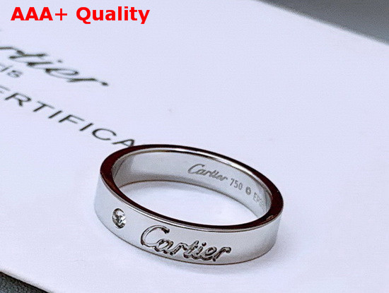 Cartier C De Cartier Wedding Band Platinum Diamond Replica