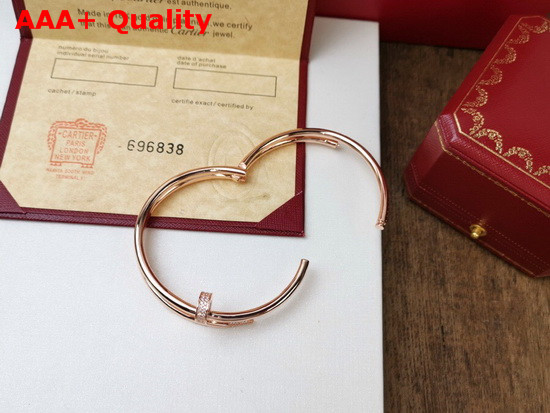 Cartier Juste Un Clou Bracelet Pink Gold Diamonds Double Loop Replica