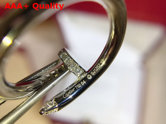 Cartier Juste Un Clou Ring White Gold Diamonds Replica