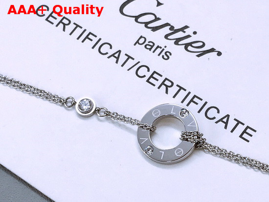 Cartier Love Bracelet White Gold Diamonds Replica