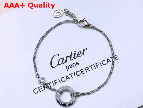 Cartier Love Bracelet White Gold Diamonds Replica