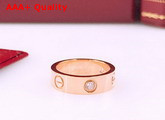 Cartier Love Ring with Diamond Pink Gold Replica