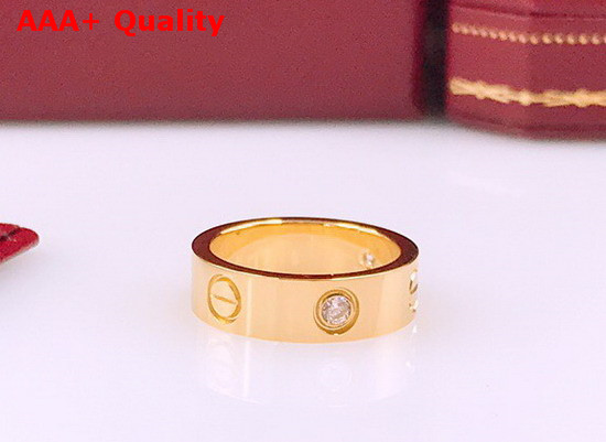 Cartier Love Ring with Diamond Yellow Gold Replica