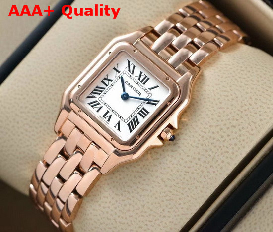 Cartier Panthere De Cartier Watch Small Model Pink Gold Replica