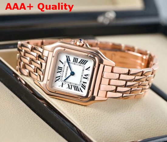 Cartier Panthere De Cartier Watch Small Model Pink Gold Replica