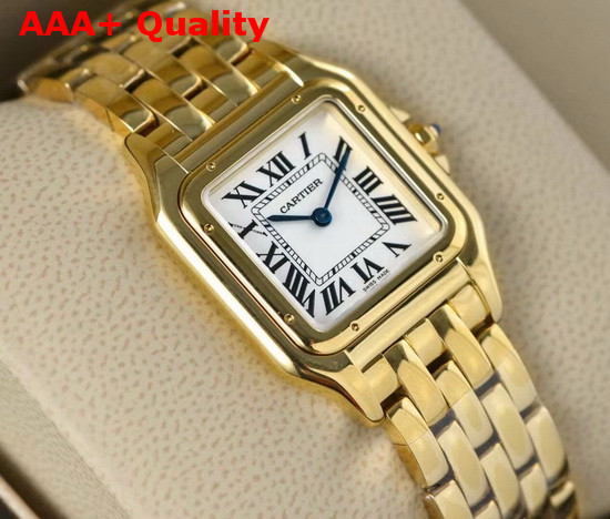 Cartier Panthere De Cartier Watch Small Model Yellow Gold Replica