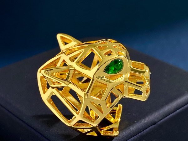 Cartier Panthere de Cartier Ring Yellow Gold Tsavorite Garnets Onyx Replica