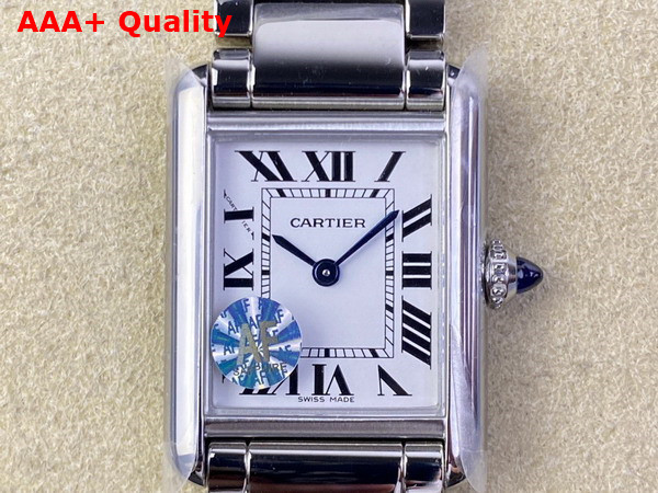 Cartier Tank Must Watch Large Model High Autonomy Quartz Movement Steel Replica