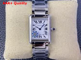 Cartier Tank Must Watch Large Model High Autonomy Quartz Movement Steel Replica