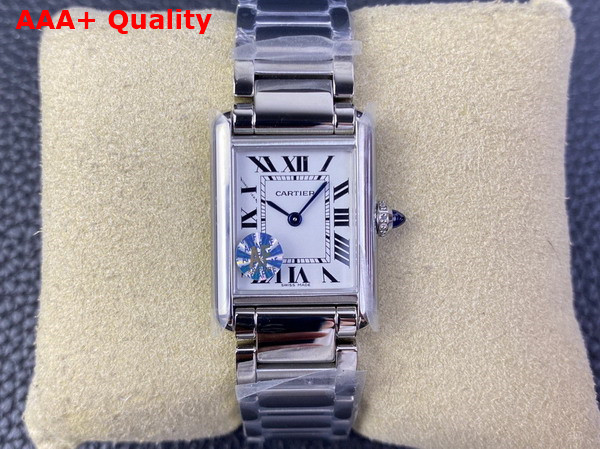 Cartier Tank Must Watch Large Model High Autonomy Quartz Movement Steel Replica