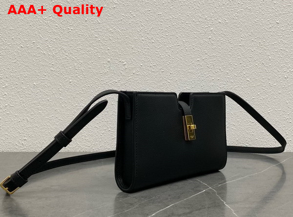 Celine 16 Strap Pochette in Black Supple Calfskin Replica