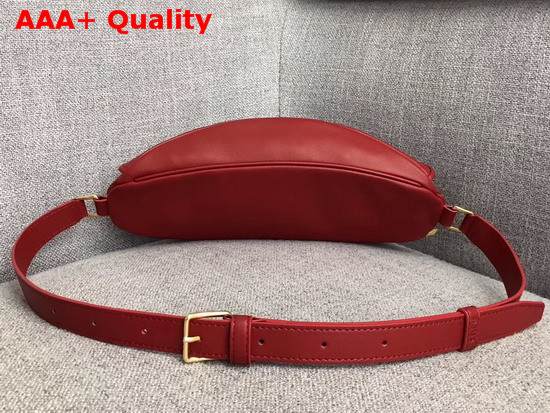 Celine Belt Bag C Charm in Quilted Calfskin Red Replica