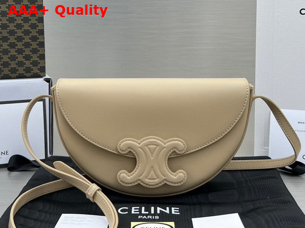 Celine Besace Cuir Triomphe in Smooth Calfskin Nude Replica