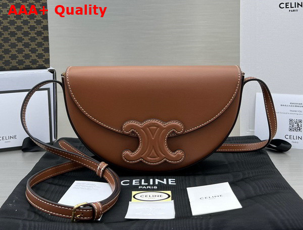 Celine Besace Cuir Triomphe in Smooth Calfskin Tan Replica