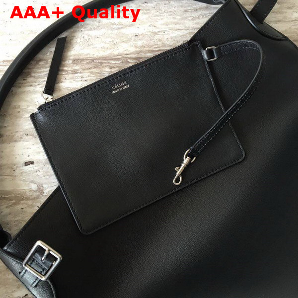 Celine Big Bag Bucket in Black Smooth Calfskin Replica