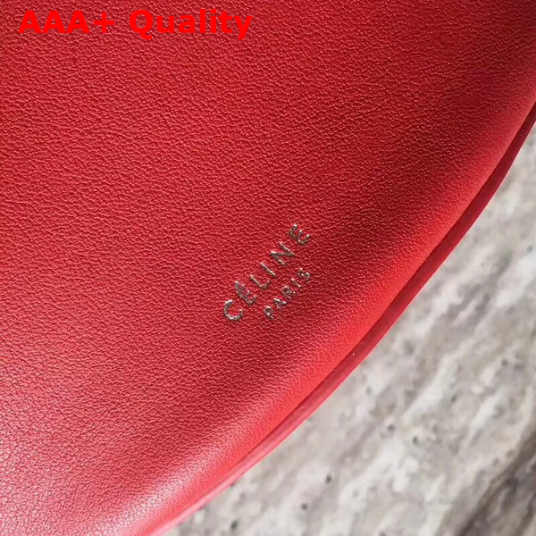 Celine Big Bag Bucket with Long Strap in Pop Red Smooth Calfskin Replica