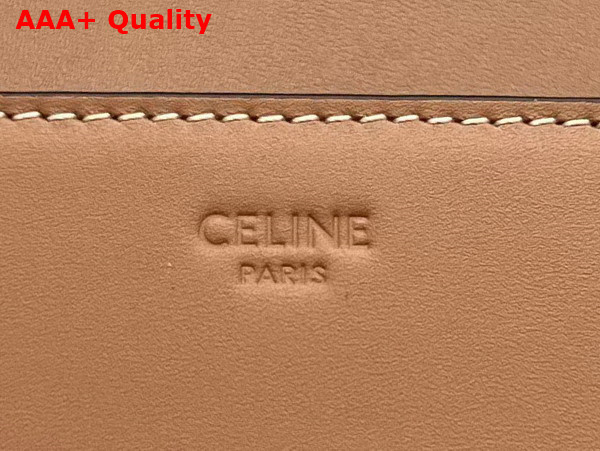 Celine Box Triomphe in Tan Natural Calfskin Replica