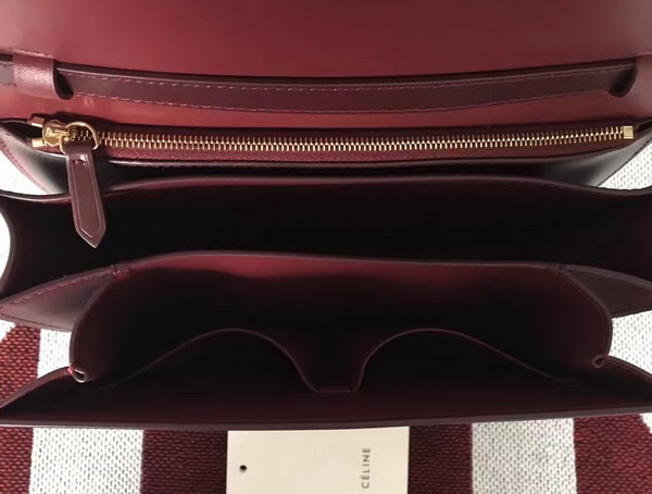 Celine Box in Bordeaux Smooth Calfskin for Sale