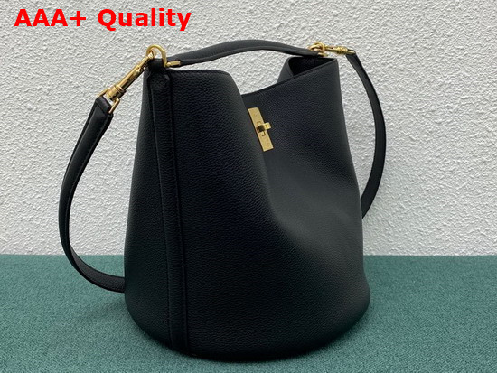 Celine Bucket 16 Bag in Supple Grained Calfskin Black Replica