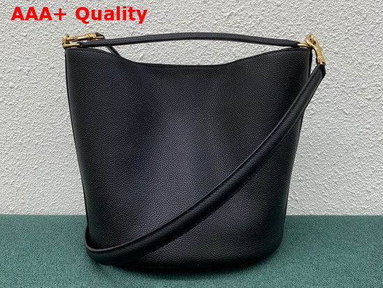 Celine Bucket 16 Bag in Supple Grained Calfskin Black Replica