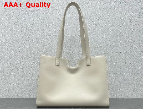 Celine Cabas 16 in Smooth Calfskin Limestone Replica