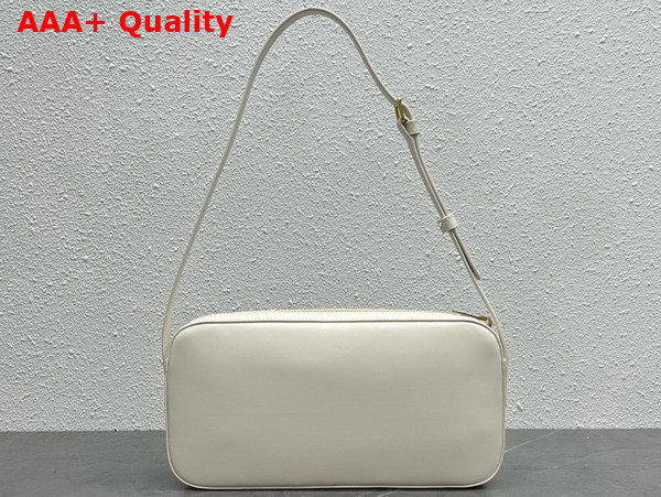 Celine Camera Shoulder Bag Cuir Triomphe in Smooth Calfskin White Replica