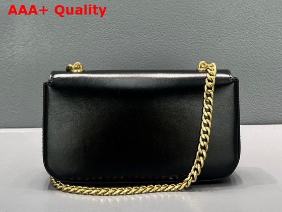 Celine Chain Shoulder Bag Cuir Triomphe in Shiny Calfskin Black Replica