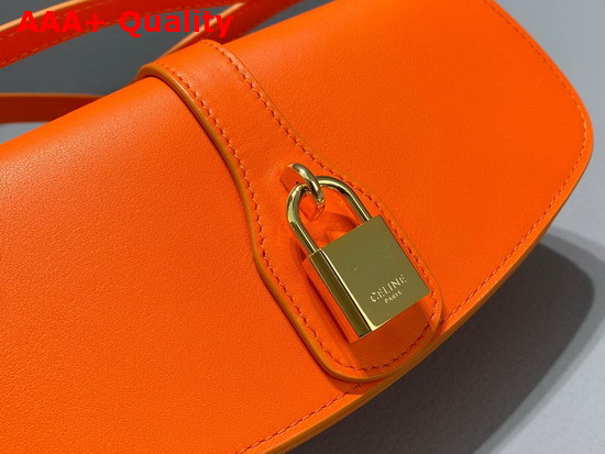 Celine Clutch On Strap in Smooth Calfskin Pop Orange Replica