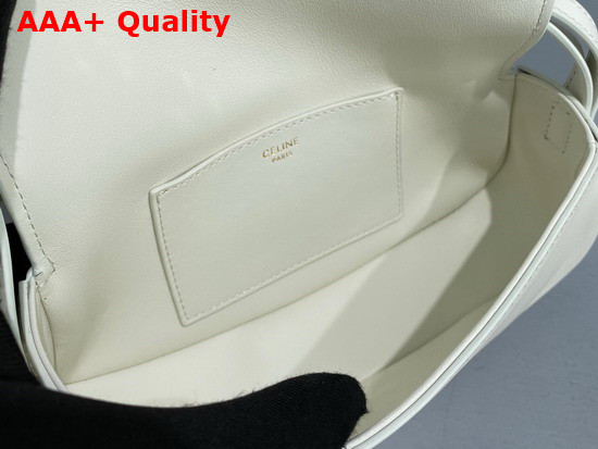 Celine Clutch On Strap in Smooth Calfskin White Replica