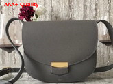 Celine Compact Trotteur Bag in Grey Grained Calfskin Replica