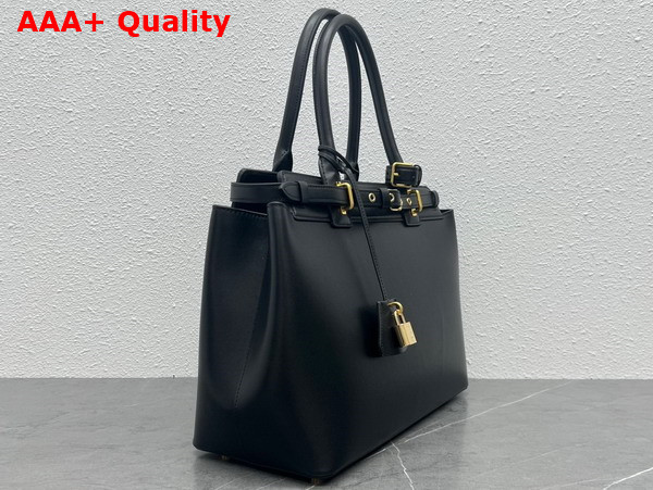 Celine Conti Bag in Black Natural Calfskin Replica