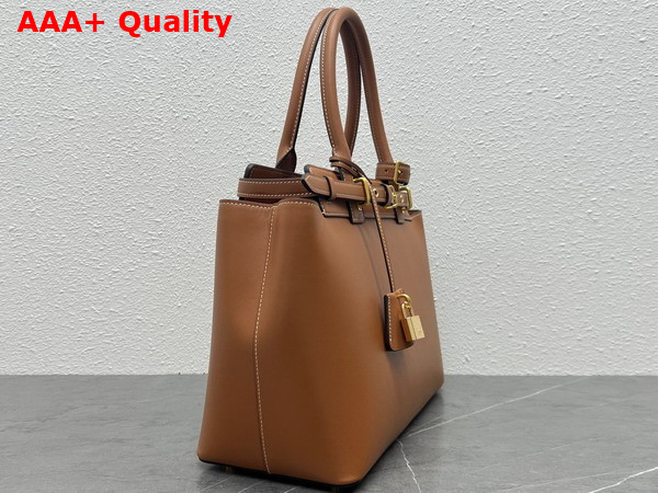 Celine Conti Bag in Tan Natural Calfskin Replica