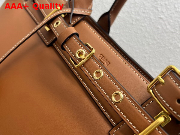 Celine Conti Bag in Tan Natural Calfskin Replica