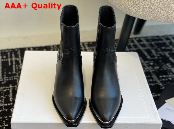 Celine Cruiser Boots Chelsea Boot in Black Calfskin Replica