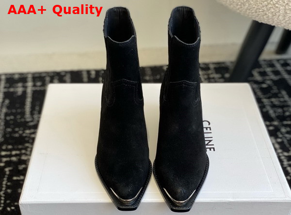 Celine Cruiser Boots Chelsea Boot in Black Suede Calfskin Replica