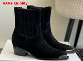 Celine Cruiser Boots Chelsea Boot in Black Suede Calfskin Replica