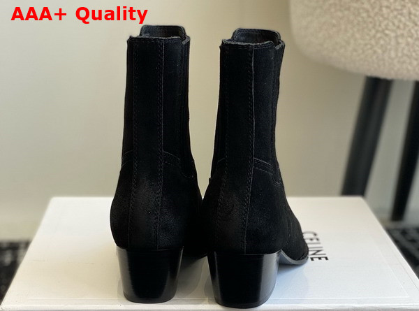 Celine Cruiser Boots Chelsea Boot in Black Suede Calfskin Replica