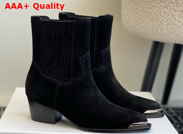 Celine Cruiser Boots Chelsea Boot in Black Suede Calfskin Replica