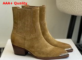 Celine Cruiser Boots Chelsea Boot in Havana Suede Calfskin Replica