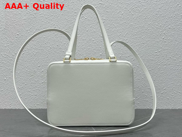 Celine Folded Cube Bag in Arctic White Smooth Calfskin Replica