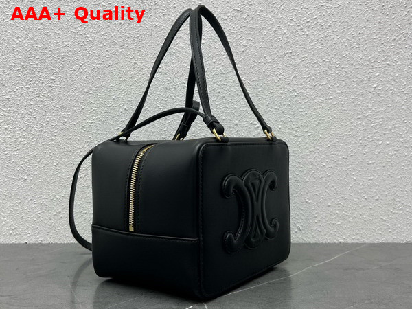 Celine Folded Cube Bag in Black Smooth Calfskin Replica