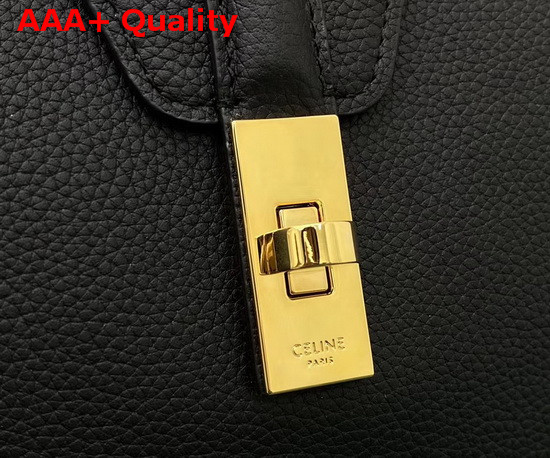 Celine Large Soft 16 Bag in Black Supple Grained Calfskin Replica