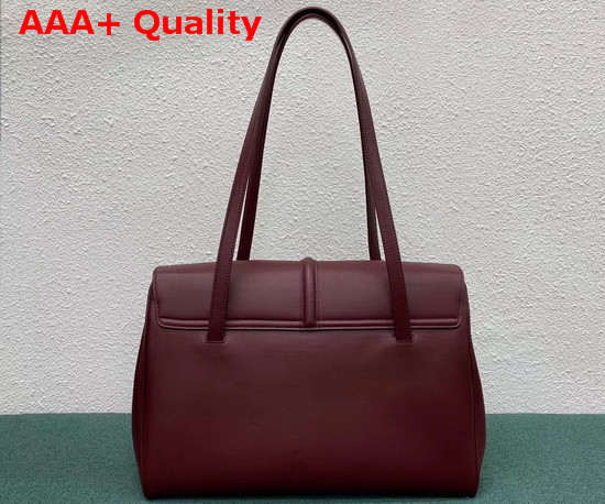 Celine Large Soft 16 Bag in Light Burgundy Supple Grained Calfskin Replica