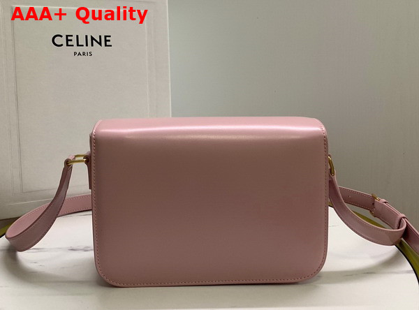 Celine Large Triomphe Bag in Light Pink Shiny Calfskin Replica