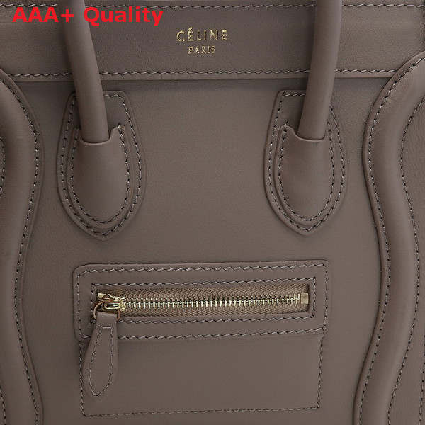 Celine Luggage Nano in Grey Real Leather for Sale