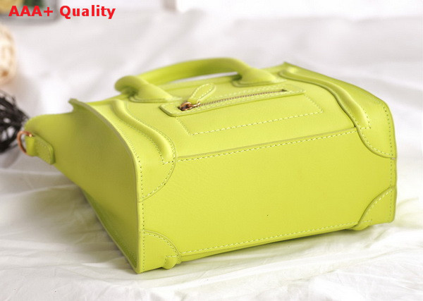 Celine Luggage Nano in Lemon real leather for Sale